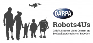 DARPA’s Robots4Us contest asks high school students to create videos explaining their thoughts on how robots might contribute to future society. (DARPA image)
