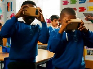 Students go on virtual reality field trips thanks to Google Expeditions.