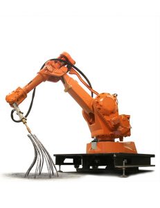 MX3D printing machine that employs six-axis robots