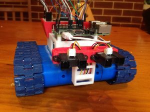 Raspberry Pi-Controlled Tank Bot. (Image via TIMMICLARK/ Thingiverse)