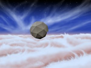 An artist's rendering of a windbot bobbing through the skies of Jupiter. (Image Credit: NASA/JPL-Caltech)