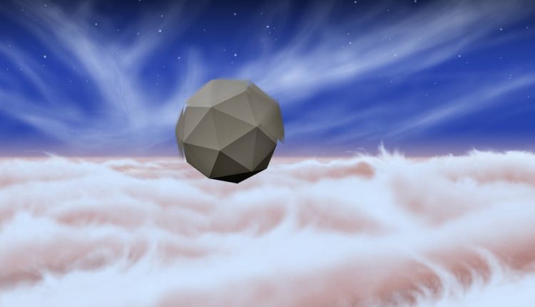 An artist's rendering of a windbot bobbing through the skies of Jupiter. (Image Credit: NASA/JPL-Caltech)