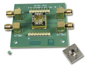 0.5mm pitch LGA socket with probe PCB and SMA connector