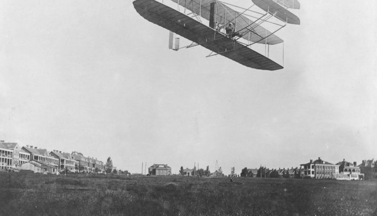 Wright Type A Airplane – Orville Wright at Ft. Myer, Va. – Sept. 9, 1908