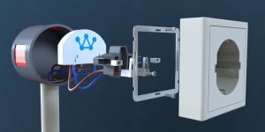 Crownstone smart power outlet. (Image via Kickstarter)