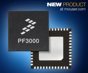 Mouser Now Stocking Freescale's PF3000 Power Management Integrated Circuit for IoT Applications Processors