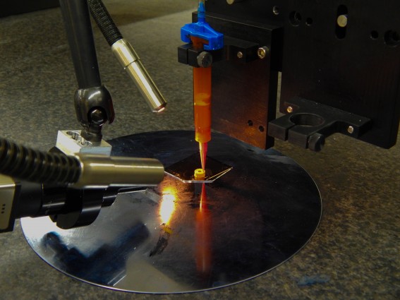 3D printing with reactive materials. (Image Credit: Julie Russell/Eric Duoss LLNL)