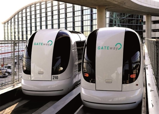 The Heathrow PODS currently in operation at the airport. (Image via TRL)