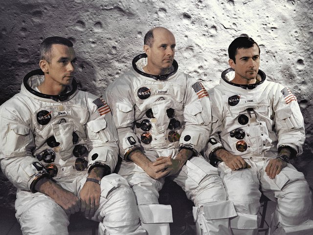 Apollo 10 astronauts heard some "weird" sounds while orbiting the Moon in 1969. (Image via NASA/ Tumblr)