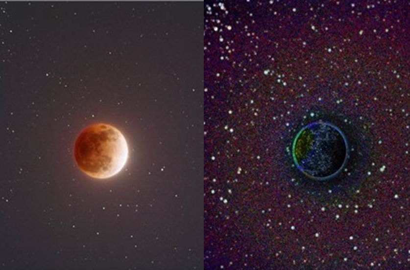 The algorithm makes distant stars easier to see. (Image Credit: Bahram Jalali)