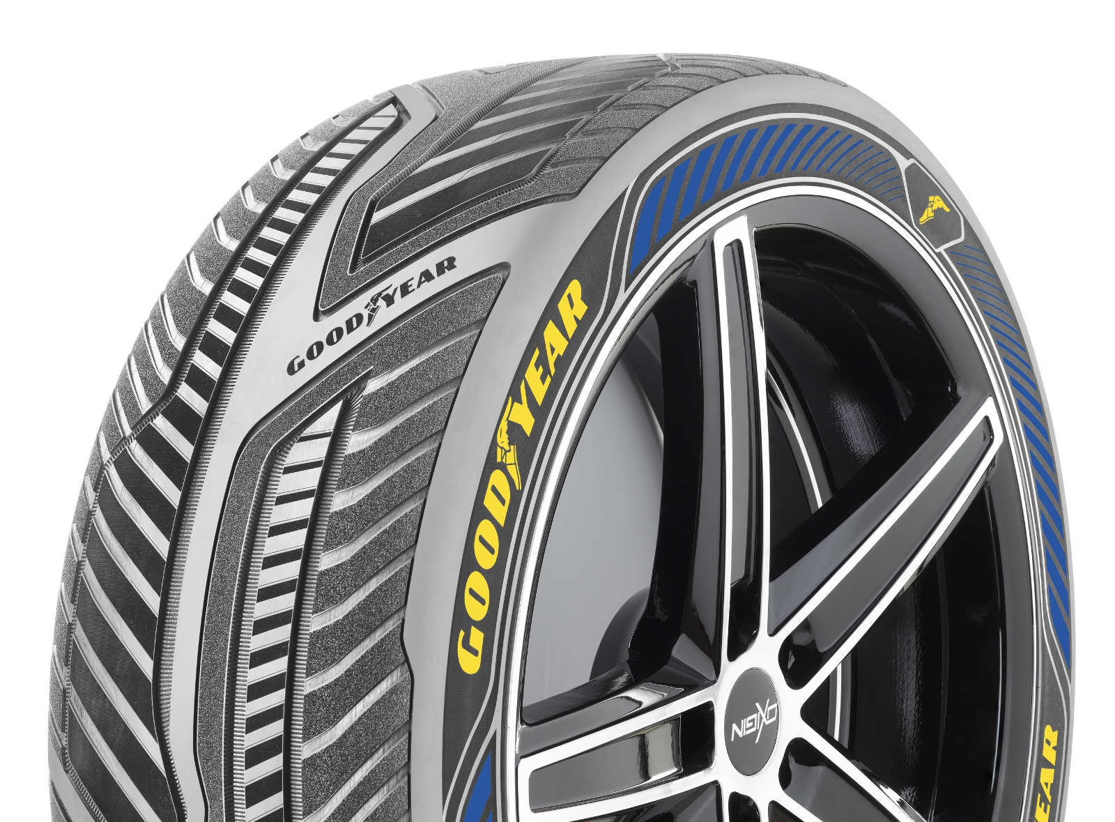 The Goodyear IntelliGrip concept tire. (Image via Goodyear)
