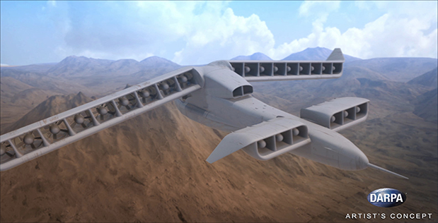DARPA’s Vertical Takeoff and Landing Experimental Plane. (Image Credit: DARPA)