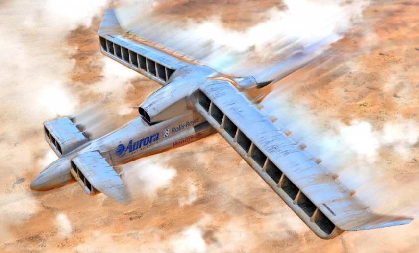 Artist's concept of the final aircraft. (Image via Aurora Flight Sciences)