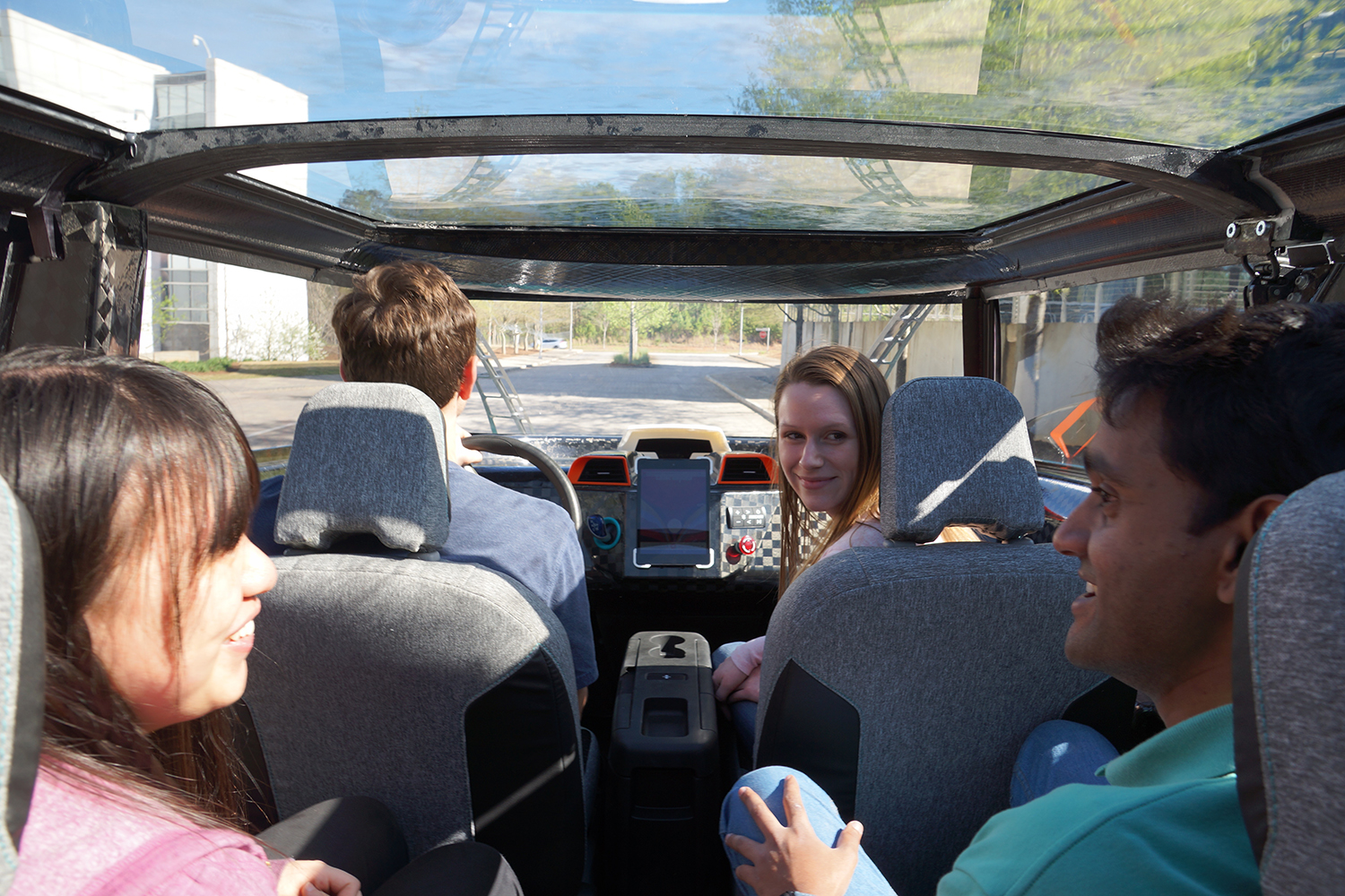 uBox with passengers. (Image Credit: Clemson University)