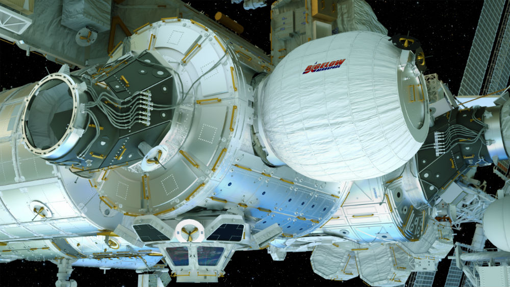 This is what the BEAM should look like when fully expanded. (Image Credit: NASA)