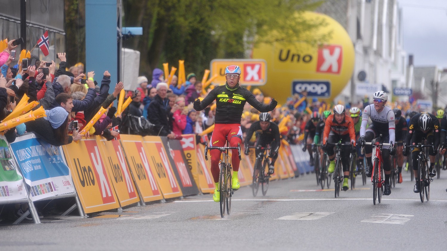 Victory for Norway's own Alexander Kristoff in stage 2 of 2015 Tour des Fjords (Image Credit: UCI/Graham Watson)