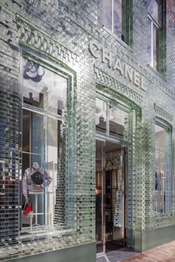 Chanel's Glass brickwork