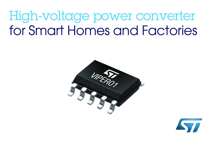 High-voltage power converter for smart homes and factories