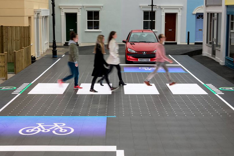 digitized zebra crossing