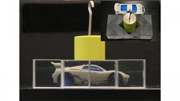 Cloaking device realized by standard optical components. Credit Figure reproduced with permission from Sci. Rep. 6, 38965 (2016) Copyright 2016 Springer Nature Limited