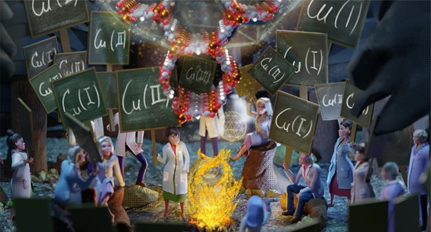 Chemists voting on the oxidation states of metal-organic frameworks. Credit: David Abbasi Pérez.