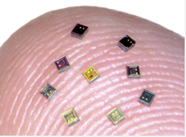 Tiny chips called neurograins are able to sense electrical activity in the brain and transmit that data wirelessly. Credit: Jihun Lee / Brown University