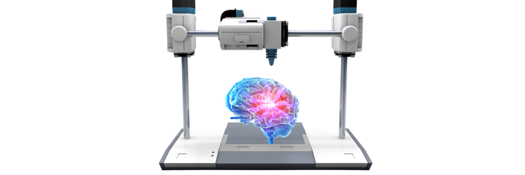 EEDI 3d printing a working brain