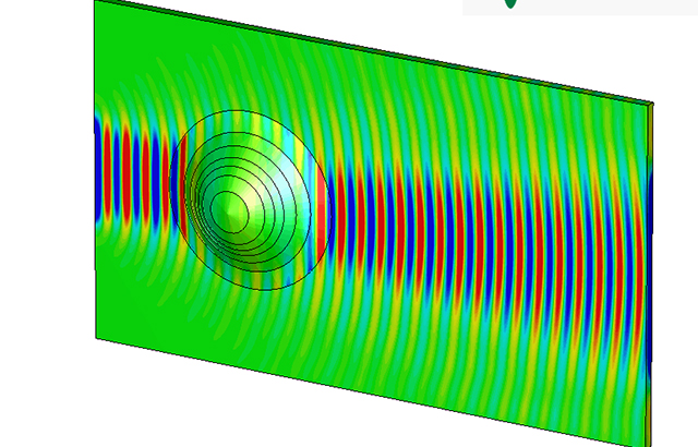 The 'cloak' in action. (Image Credit: Dr La Spada)